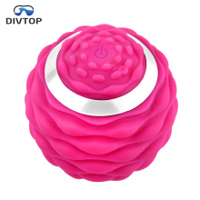 Pain Relief Deep Tissue Muscle Recovery Fascial Ball, 4 Intensity Levels Handheld Fitness Yoga Vibration Massager)